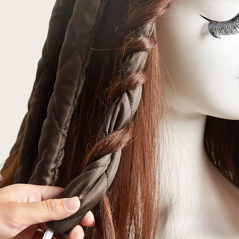 Heatless curling headband for overnight no-damage curls