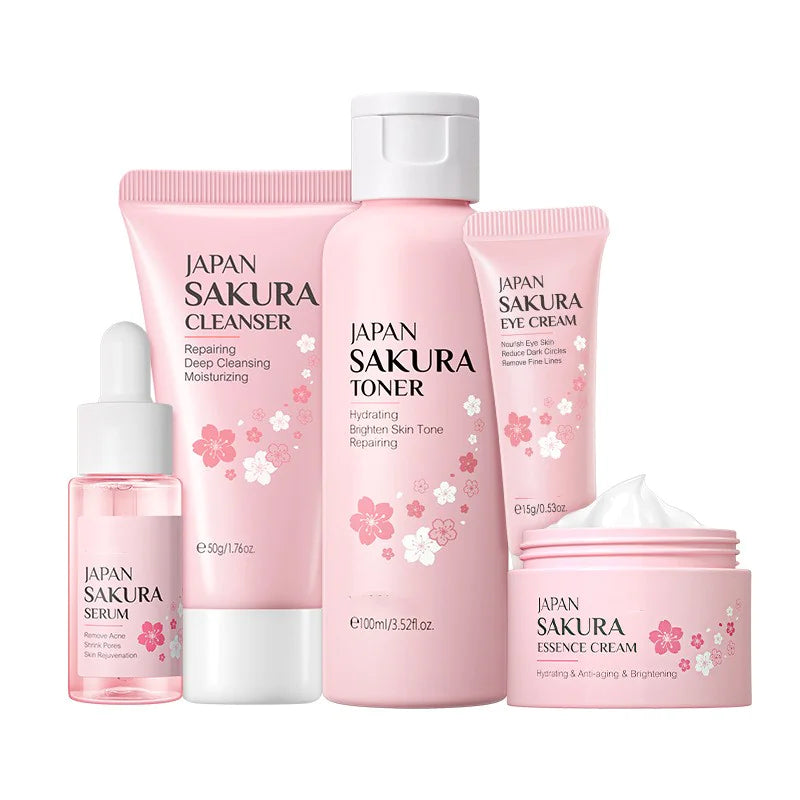 Hydrating face scream skincare set for glowing skin