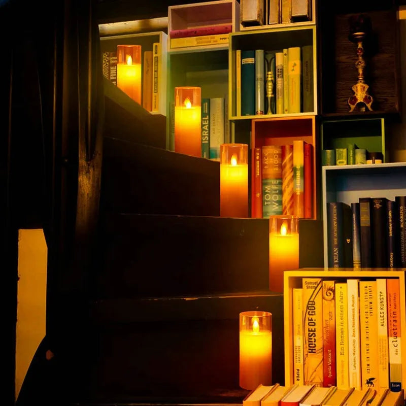 rechargeable LED candle with soft ambient light effect