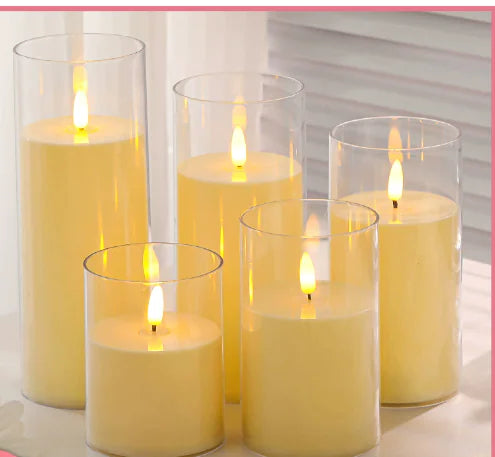 LED Rechargeable Candle with Warm Glow for Home Decor