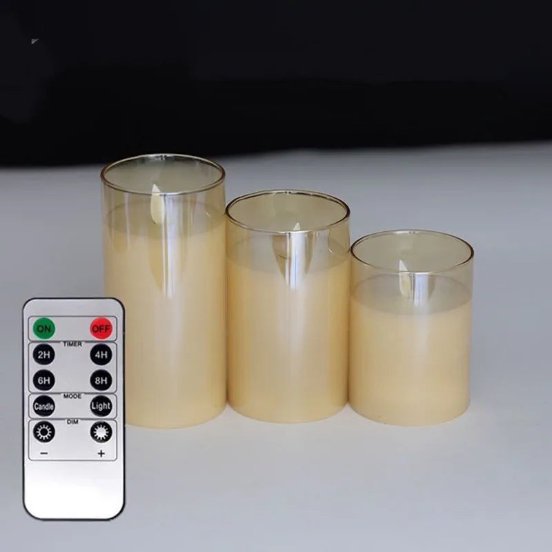 LED Rechargeable Candle with Warm Glow for Home Decor