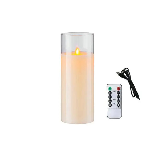 rechargeable LED candle with soft ambient light effect