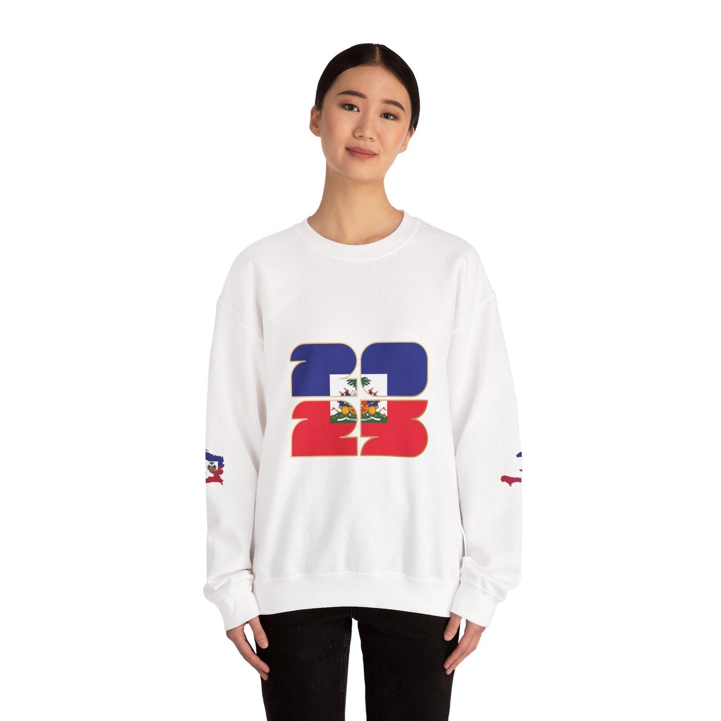 Haiti Flag Crewneck Sweatshirt — Haitian Pride Pullover