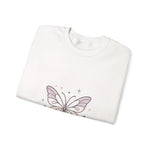 Butterfly Stars Crewneck Sweatshirt — Pastel Butterfly Graphic