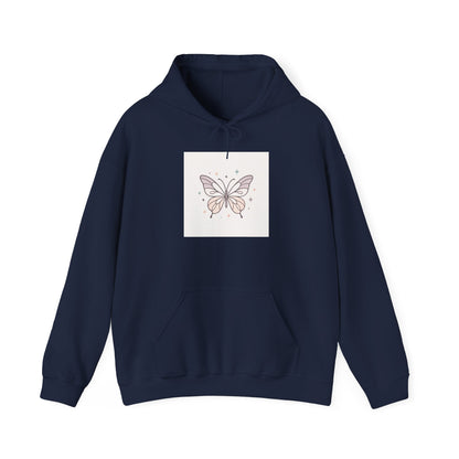 Butterfly Heart Hoodie — Pastel Cute Graphic Pullover