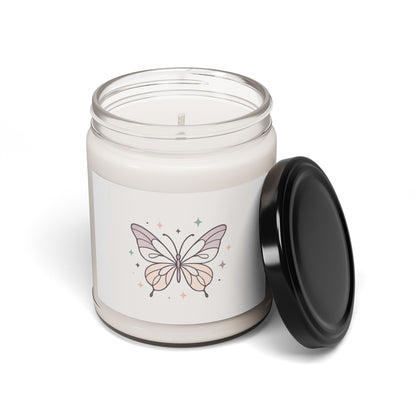 Butterfly Dream Scented Soy Candle — 9oz Floral & Vanilla Aromas, Relaxing Gift Jar