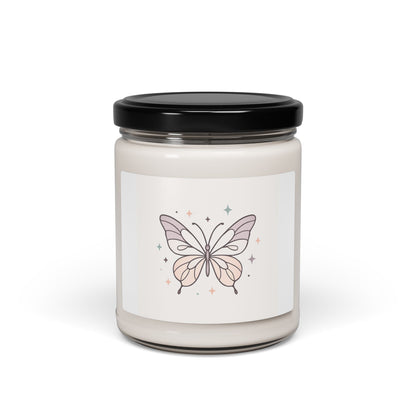 Butterfly Dream Scented Soy Candle — 9oz Floral & Vanilla Aromas, Relaxing Gift Jar