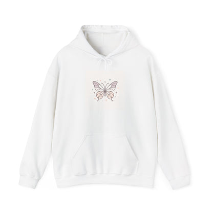 Butterfly Heart Hoodie — Pastel Cute Graphic Pullover