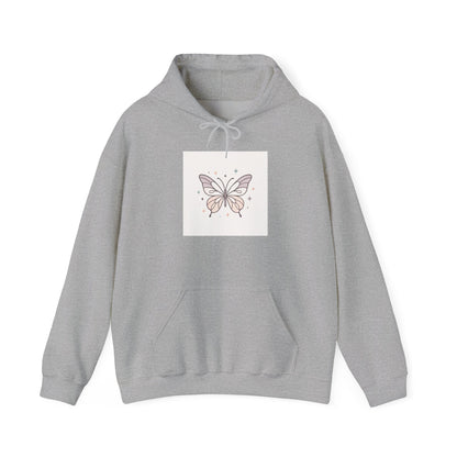 Butterfly Heart Hoodie — Pastel Cute Graphic Pullover