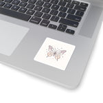 Pastel Butterfly Kiss-Cut Sticker — Cute Laptop & Planner Decal
