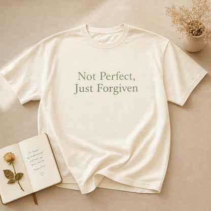 Not Perfect, Just Forgiven Tee | Christian Grace Shirt for Women