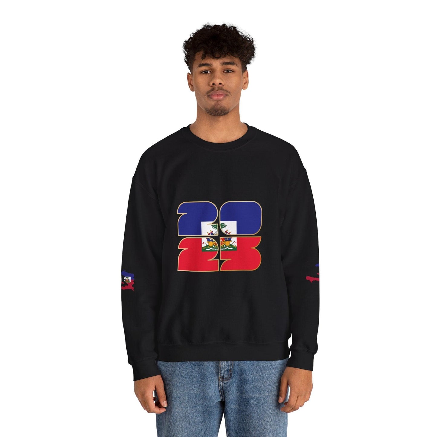 Haiti Flag Crewneck Sweatshirt — Haitian Pride Pullover