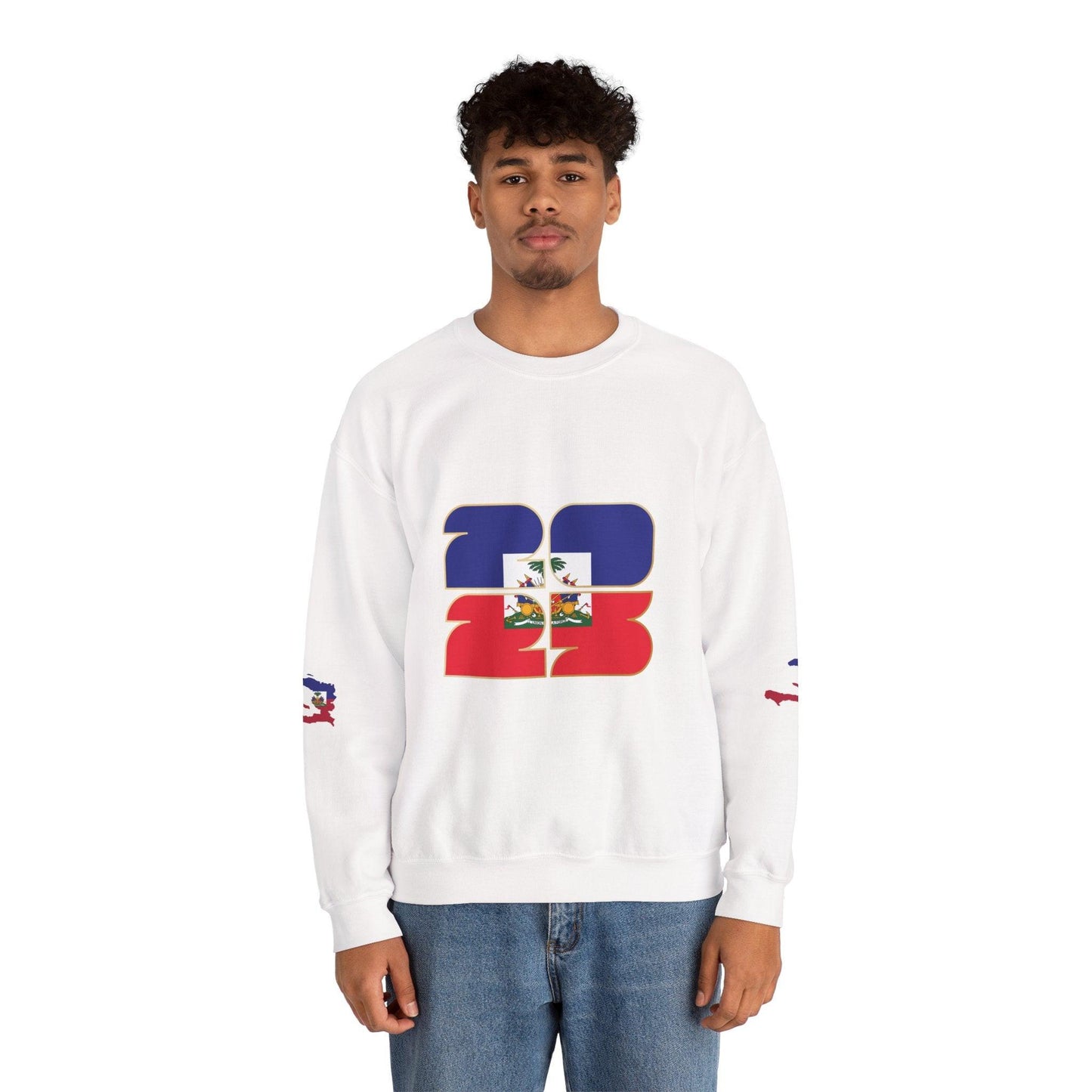 Haiti Flag Crewneck Sweatshirt — Haitian Pride Pullover