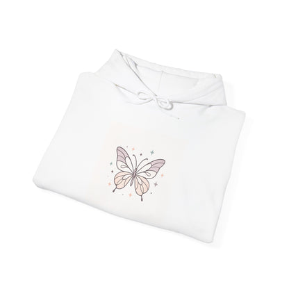 Butterfly Heart Hoodie — Pastel Cute Graphic Pullover