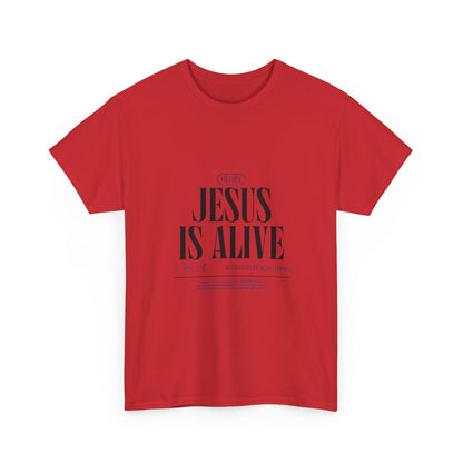 Jesus Is Alive Tee — Christian Faith Inspirational T-Shirt