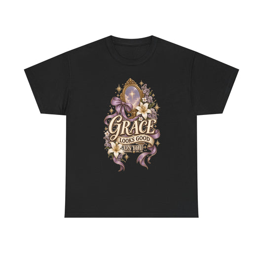 Grace Looks Good on You Christian T-Shirt | Women's Faith Tee