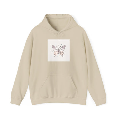 Butterfly Heart Hoodie — Pastel Cute Graphic Pullover