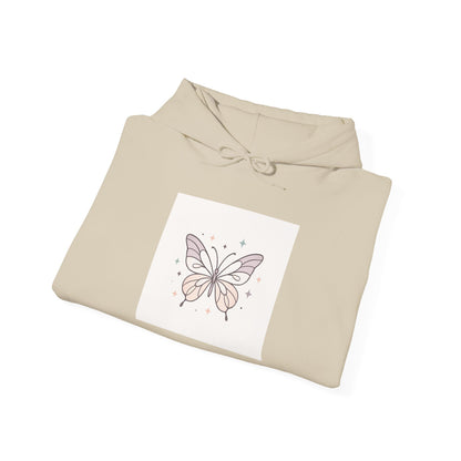 Butterfly Heart Hoodie — Pastel Cute Graphic Pullover