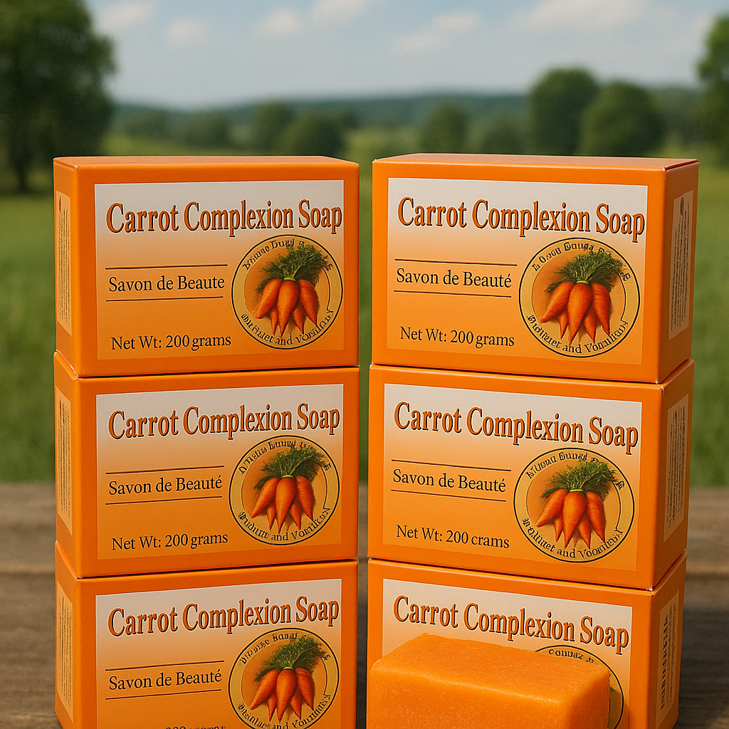 Carrot Complexion Soap – Savon de Beauté (Bulk Box)
