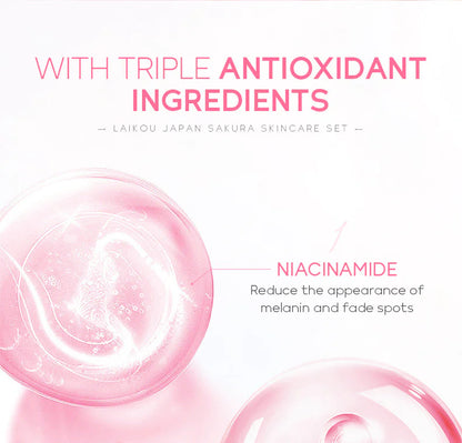 Hydrating face scream skincare set for glowing skin