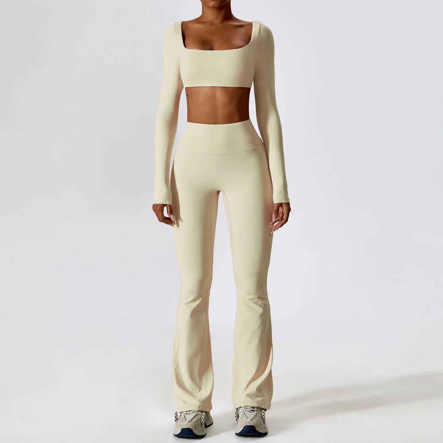 2-piece yoga outfit for women-stretchy and seamless