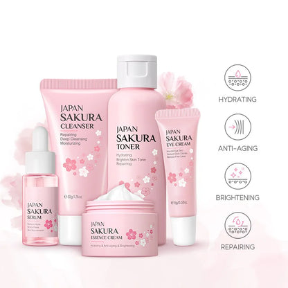 Hydrating face scream skincare set for glowing skin