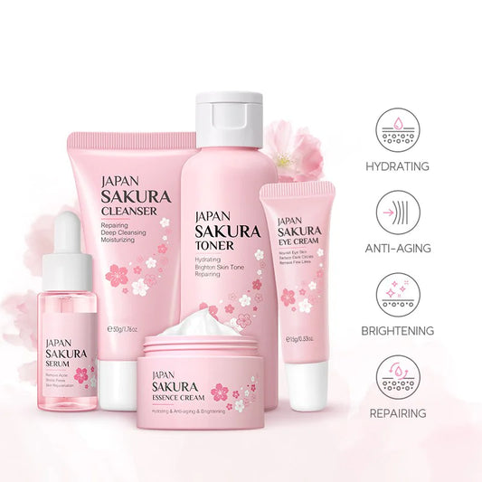 Hydrating face scream skincare set for glowing skin