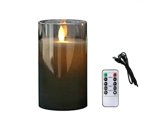 LED Rechargeable Candle with Warm Glow for Home Decor